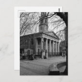 ロンドンUKポストカード、ウォータールー、セントジョンズ・チャーチ ポストカード (正面/裏面)