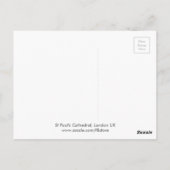 ロンドンUKポストカード、セントポール大聖堂 ポストカード (裏面)