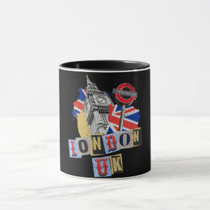 ロンドンUKレトロスタイルデザイン マグカップ