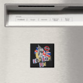 ロンドンUKレトロスタイルデザイン マグネット (インサイチュ (食洗機))
