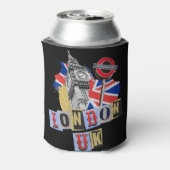 ロンドンUKレトロスタイルデザイン 缶クーラー (缶裏面)