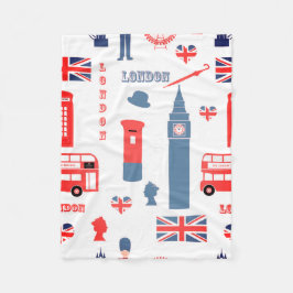 ロンドンUK フリースブランケット