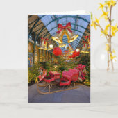 ロンドンUK、Covent Gardenでのクリスマス カード (黄色い花)