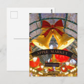 ロンドンUK、Covent Gardenでのクリスマス ポストカード (正面/裏面)