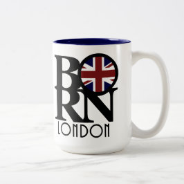 ロンド生まれン15oz （イギリス国旗） ツートーンマグカップ