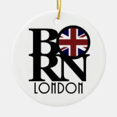 ロンド生まれン（イギリス国旗） セラミックオーナメント (正面)
