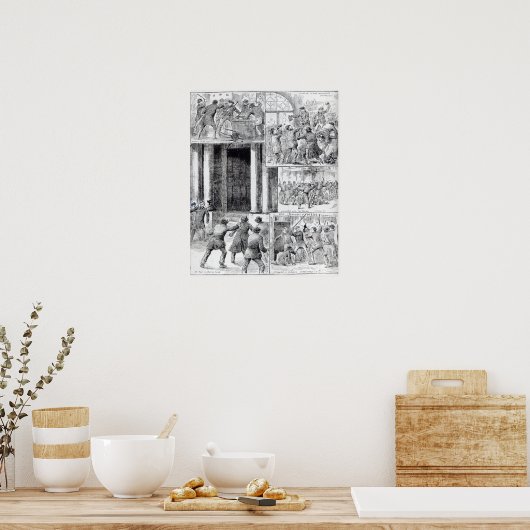 ロンド素晴らしンでの暴動 ポスター (キッチン)