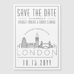 ロンド結婚ン  スタイル設定されたスカイライン日付を保存