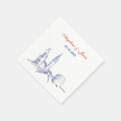 ロンド結婚ン スタンダードカクテルナプキン (角)