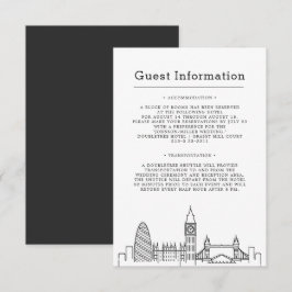 ロンド結婚ン | 一方的なゲスト情報 エンクロージャーカード