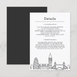 ロンド結婚ン |片側ゲスト詳細カード 招待状