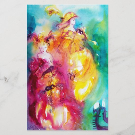 ロンド·イン·ラグーン/ヴェネツィアン仮装舞踏会 便箋 (正面)