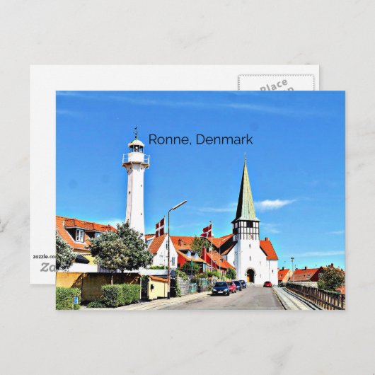 ロンヌ、デンマークの写真 ポストカード (正面/裏面)