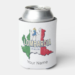 ロンバルディイタリアレトロ地域マップヴィンテージ土産 缶クーラー