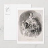 ロンバルディ・ベネチア王フェルディナンドI(1793-1875)、 ポストカード (正面/裏面)