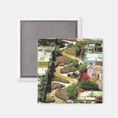 ロンバード通りサンフランシスコCA マグネット (正面/裏面)