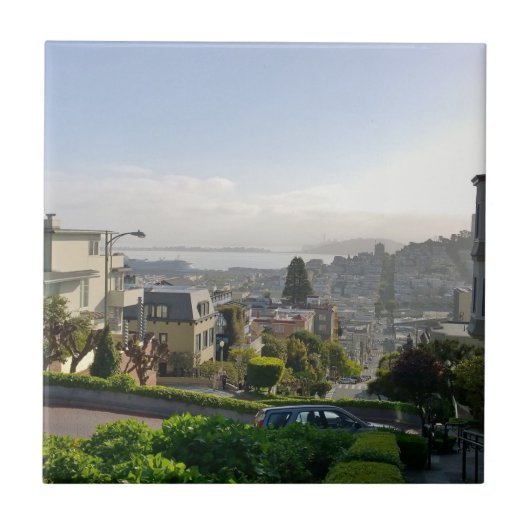 ロンバード通り – サンフランシスコ,カリフォルニア タイル (正面)