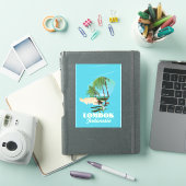 ロンボクのインドネシアの地図 シール (iPadカバー)