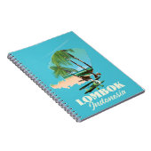 ロンボクのインドネシアの地図 ノートブック (右側)