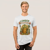 ロンボク島スピアフィッシング トライブレンドTシャツ (正面全面)