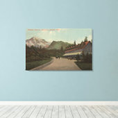 ロンミレ春ズWAビューオブナショナルパークイン キャンバスプリント (インサイチュ (ウッドフロア))