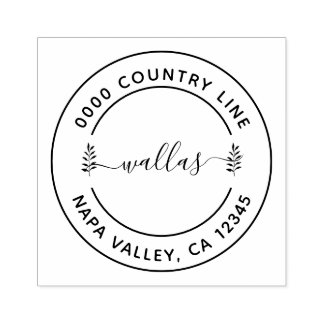 ロンモダンド差出人住所カスタムゴムスタンプ ラバースタンプ