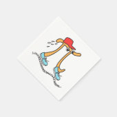 ロンランニンググPi ©パイおもしろいガイGuy Runner紙ナプキン スタンダードカクテルナプキン (角)