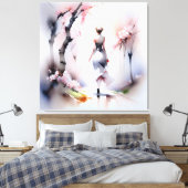 ロンリーウーマン歩く キャンバスプリント (インサイチュ (寝室))