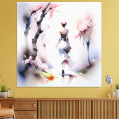 ロンリーウーマン歩く キャンバスプリント (インサイチュ (リビング))