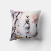 ロンリーウーマン歩く クッション (裏面)