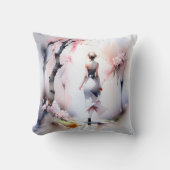 ロンリーウーマン歩く クッション (正面)