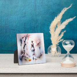 ロンリーウーマン歩く フォトプラーク