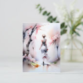 ロンリーウーマン歩く ポストカード (スタンド正面)