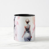 ロンリーウーマン歩く マグカップ (中央)