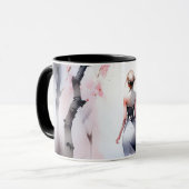 ロンリーウーマン歩く マグカップ (正面左)