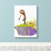 ロンリーオッター キャンバスプリント (インサイチュ (ウッドフロア))