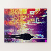 ロンリーサイバパンクインザレインパズル ジグソーパズル (横)