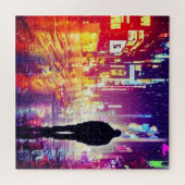 ロンリーサイバパンクインザレインパズル ジグソーパズル (横)