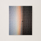 ロンリーサンライズバイク乗りビーチ- 8x10 ジグソーパズル (縦)