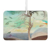 ロンリーシダーツリーランドスケー絵画ズ カーエアーフレッシュナー (裏面)