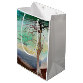 ロンリーシダーツリーランドスケー絵画ズ ミディアムペーパーバッグ (正面アングル)