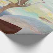 ロンリーシダーツリーランドスケー絵画ズ ラッピングペーパー (角)