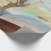 ロンリーシダーツリーランドスケー絵画ズ ラッピングペーパー (角)