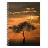 ロンリーツリーサンビームズノート – サンライズ ノートブック (正面)