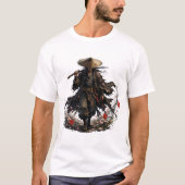 ロンリーローニン・マグ|羽織を纏った侍 Tシャツ (正面)