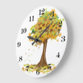 ロンリー·オータム·ツリー ラージ壁時計 (傾斜)
