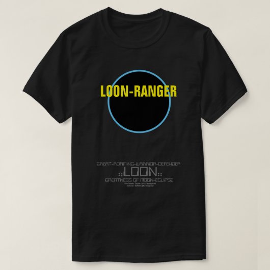ロンレンジャーTシャツ Tシャツ (デザイン正面)