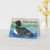 ロン絵画の北カラフル水色 カード (黄色い花)