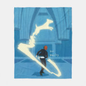 ロン・ウィーズリーの守護霊師の絵 フリースブランケット (正面)