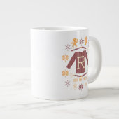 ロン·ウィーズリー·クロス·ステッチ·ニット·セーター·グラフィック ジャンボコーヒーマグカップ (正面右)